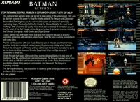 Boîte arrière du jeu Batman Returns