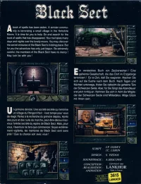 Boîte arrière du jeu Black Sect