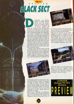 Capture d'écran de Black Sect