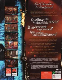 Boîte arrière du jeu Chevaliers de Baphomet, Les