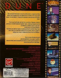 Boîte arrière du jeu Dune
