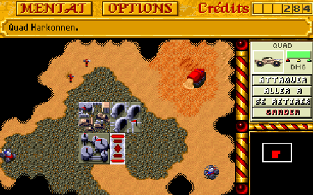 Capture d'écran de Dune II : Battle for Arrakis