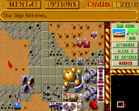 Capture d'écran de Dune II : Battle for Arrakis