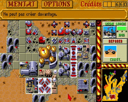 Capture d'écran de Dune II : Battle for Arrakis