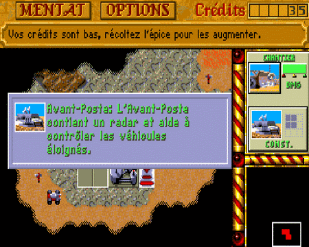 Capture d'écran de Dune II : Battle for Arrakis