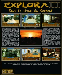 Boîte arrière du jeu Explora III