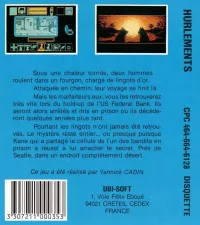 Boîte arrière du jeu Hurlements