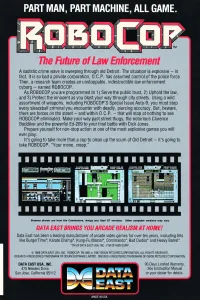 Boîte arrière du jeu Robocop