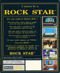 Boîte arrière du jeu Rock Star