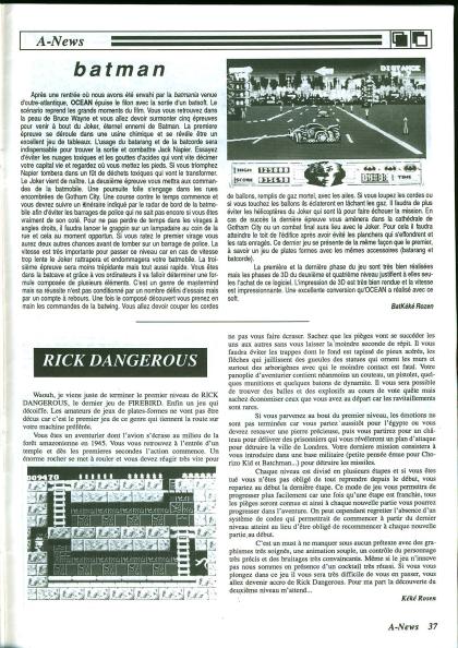 Batman The Movie News Amiga