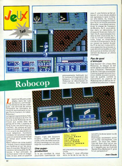 Robocop Test Amstrad CPC