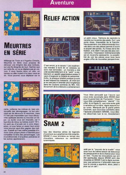 Meurtres en Série Test Amstrad CPC