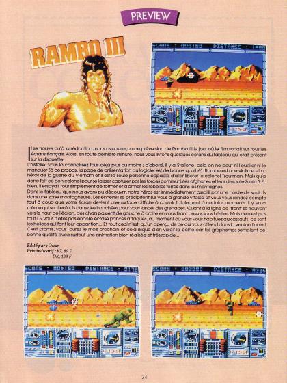 Rambo III Preview Amstrad CPC