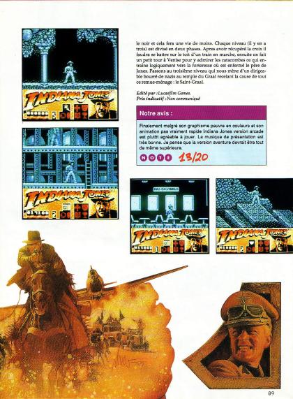 Indiana Jones and the Last Crusade: The Action Game Test Amstrad CPC