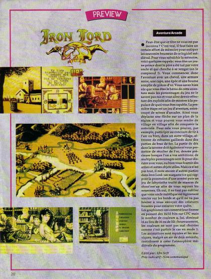 Iron Lord Preview Amstrad CPC