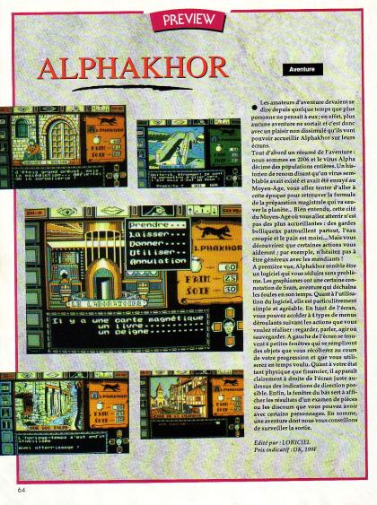 Alphakhor Preview Amstrad CPC