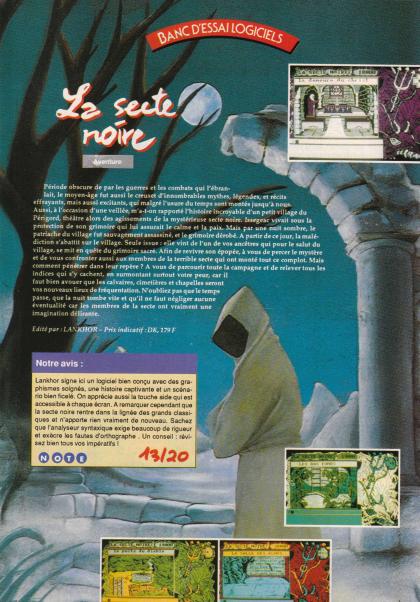 Black Sect Test Amstrad CPC