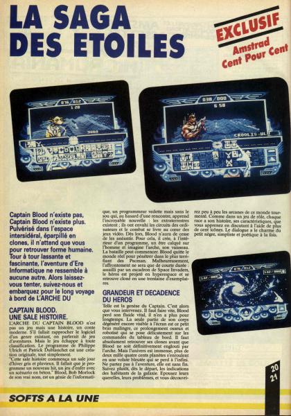 Captain Blood Test Amstrad CPC