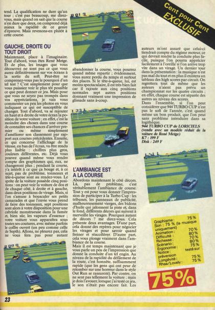 Turbo Cup Test Amstrad CPC
