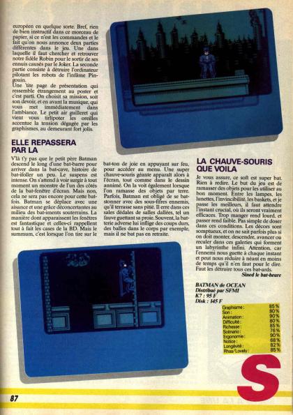 Batman The Caped Crusader Test Amstrad CPC