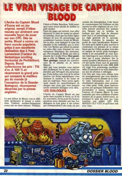 Captain Blood Solution Amstrad CPC