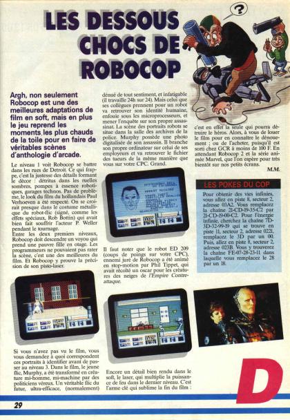 Robocop Reportage Amstrad CPC