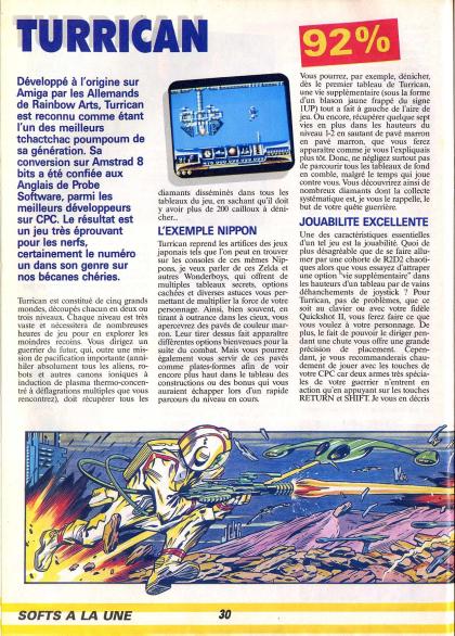 Turrican Test Amstrad CPC