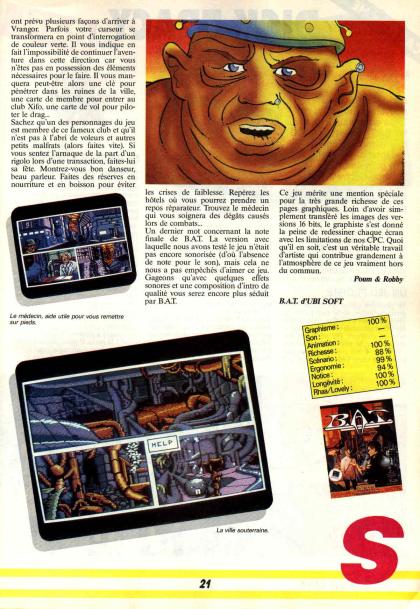 B.A.T. Test Amstrad CPC