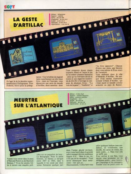 Meurtres Sur l'Atlantique Test Amstrad CPC