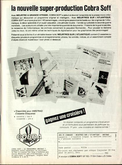 Meurtres Sur l'Atlantique Publicité