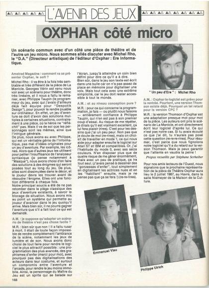 Oxphar Reportage Amstrad CPC
