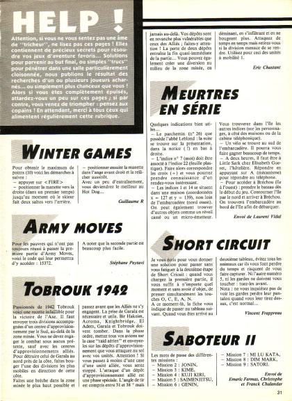 Meurtres en Série Aide