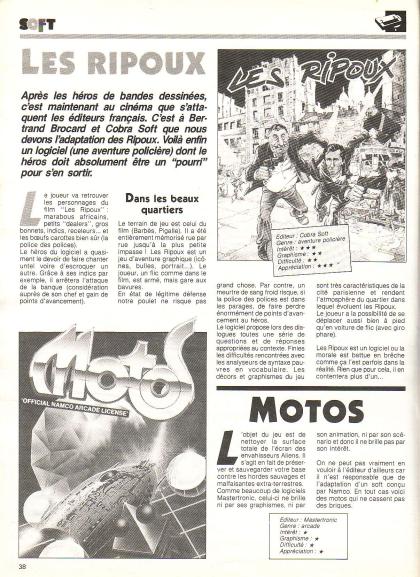 Ripoux Test Amstrad CPC