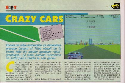 Crazy Cars Test Amstrad CPC