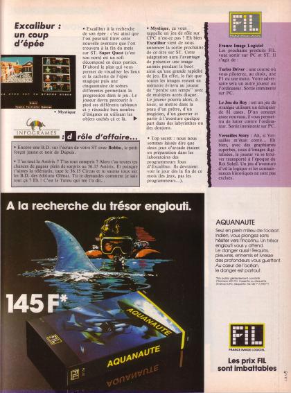 Aquanaute News Amstrad CPC