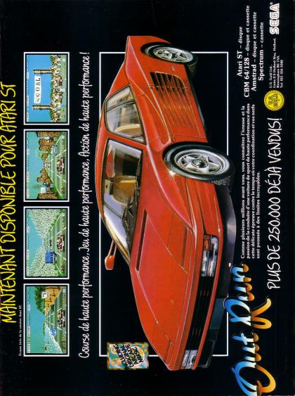Out Run Publicité