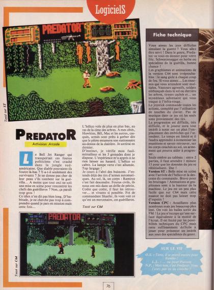 Predator Test Commodore 64