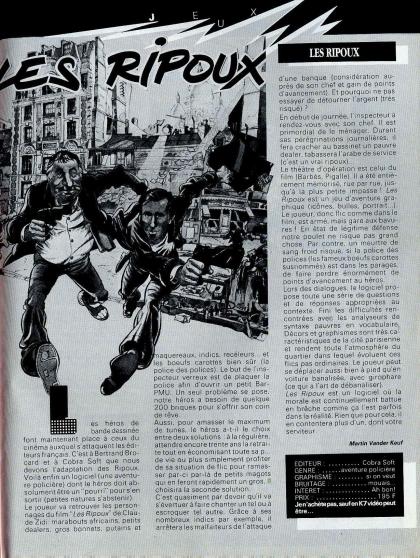 Ripoux Test Atari ST