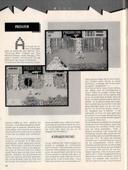 Predator Test Atari ST