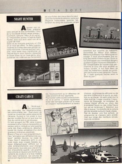 Crazy Cars II Test Atari ST