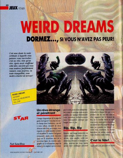 Weird Dreams Test Atari ST