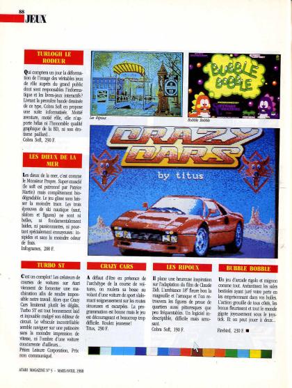 Ripoux Test Atari ST