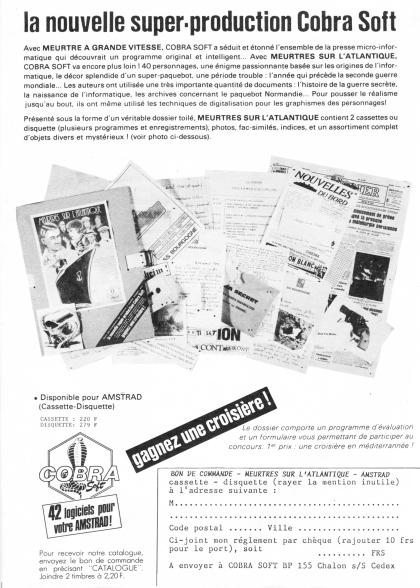 Meurtres Sur l'Atlantique Publicité x2
