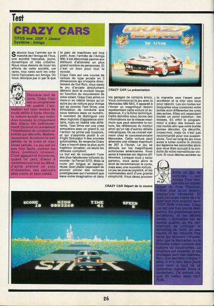 Crazy Cars Test Amiga