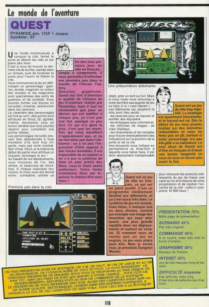 Quest Test Atari ST