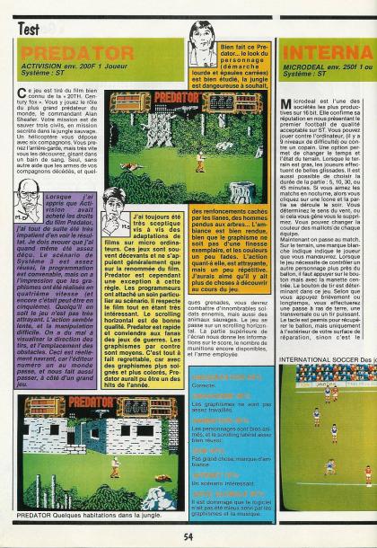Predator Test Atari ST
