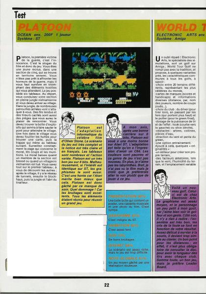 Platoon Test Atari ST