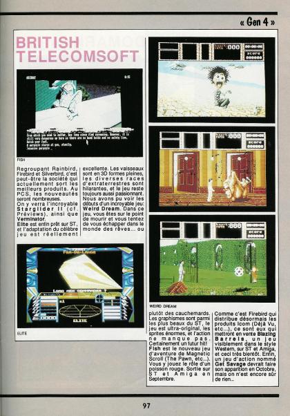 Weird Dreams Preview Atari ST