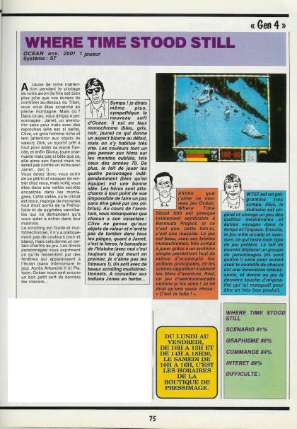 Where Time Stood Still Test Atari ST