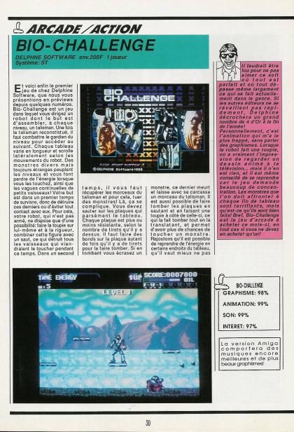 Bio Challenge Test Atari ST